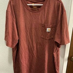 Carhartt Men's Brick Red Short Sleeve Tee